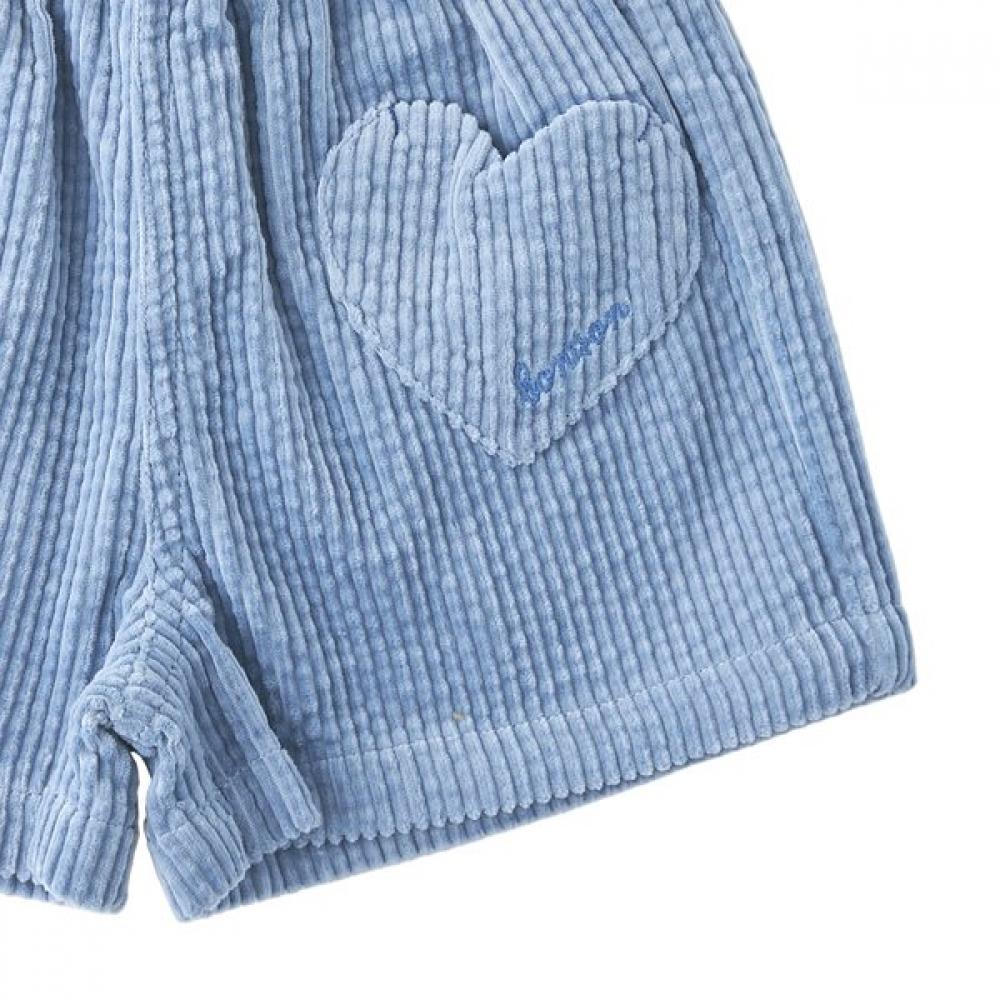 Bonton Heart Pocket Velvet Shorts 76a7t 413 02