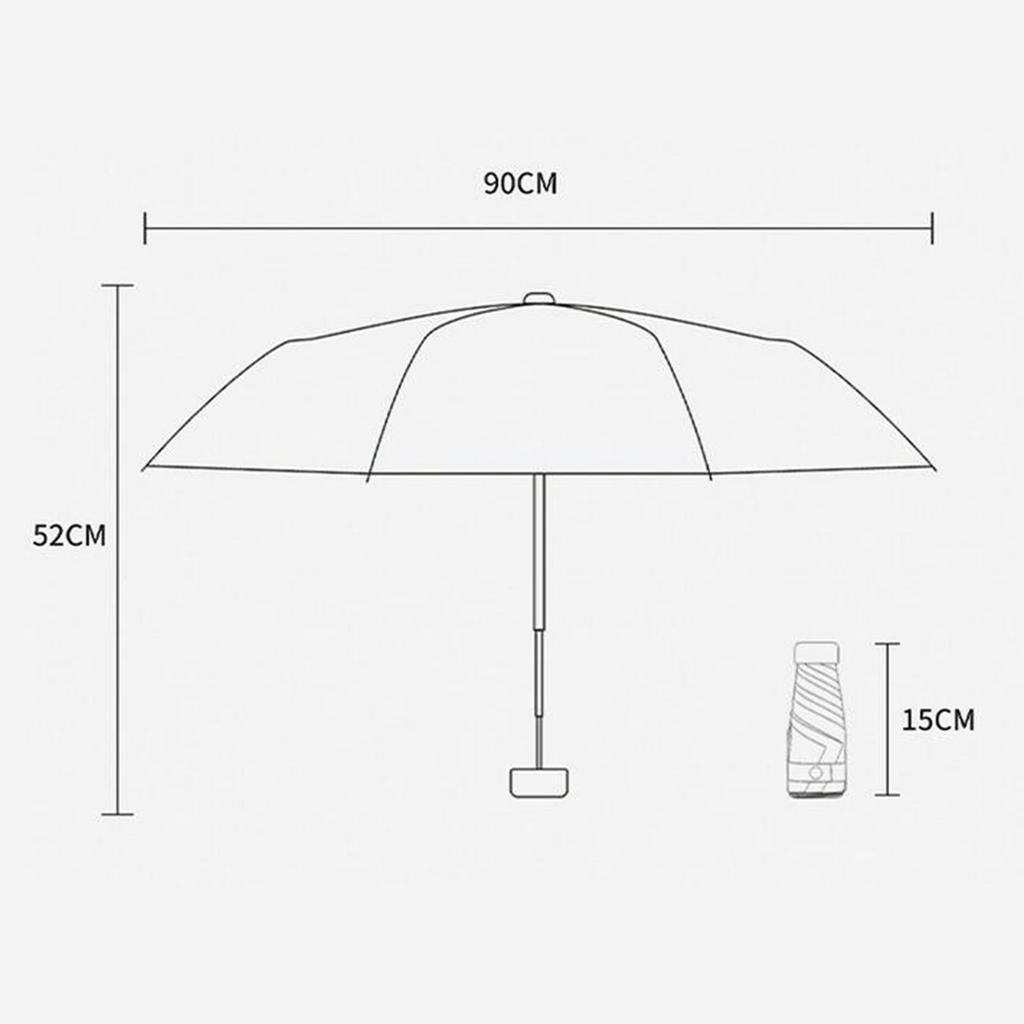 Travel Umbrella Rain Umbrellas Portable Windproof Waterproof Sun Protection