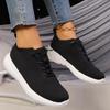 Fashion Casual Breathable Mesh Lace Up Sports Sneakers Women 2025 Autumn Comfort Soft Sole Running Shoes Non Slip Low Heel Sneakers