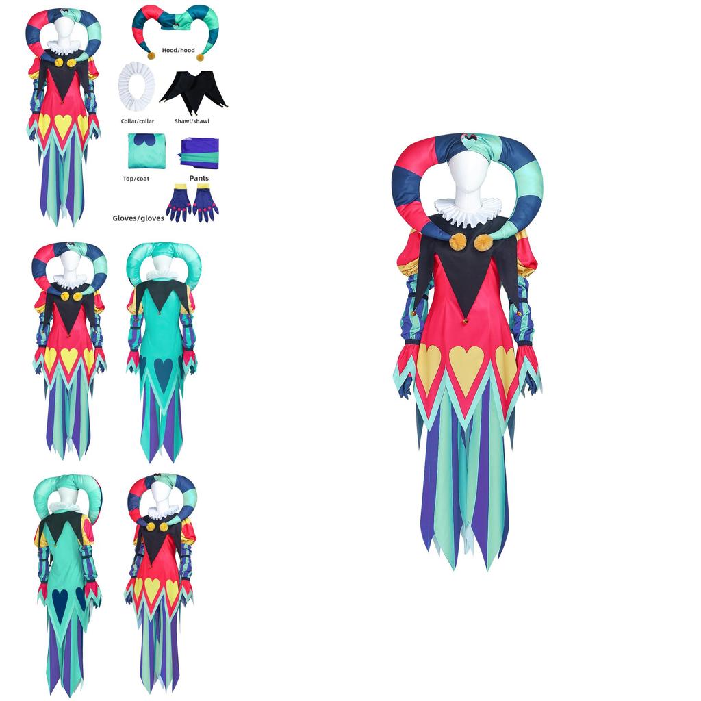 Hazbin Hotel Fizzarolli Cosplay-Anzug aus Polyestergemisch für Charakter-Rollenspiele