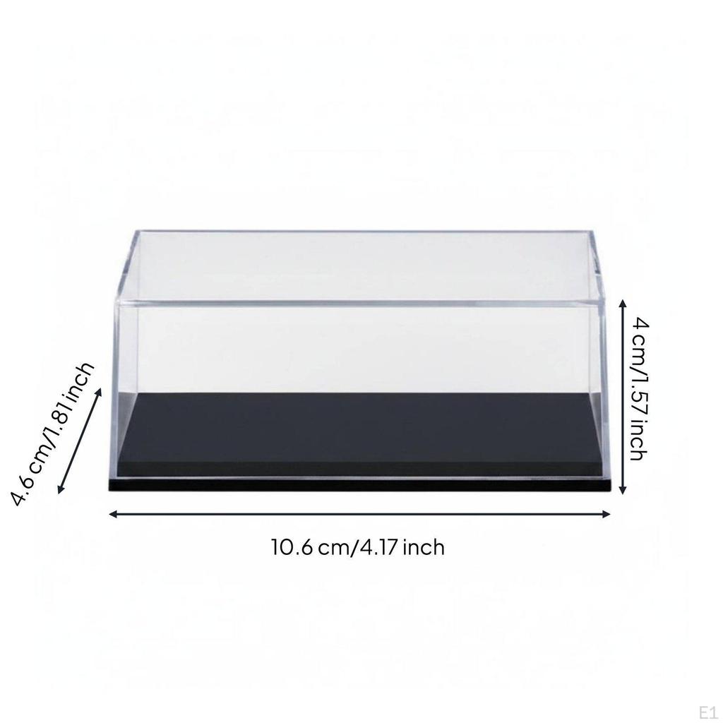 Acrylic Display Box Dustproof 1/87 Model Car Case Transparent Mini Dust Cover for
