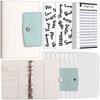 A6 PU Leather Budget Binder Notebook Cash Envelopes System Set with Binder Pockets For Money Budgets Saving Bill Organizer Gifts