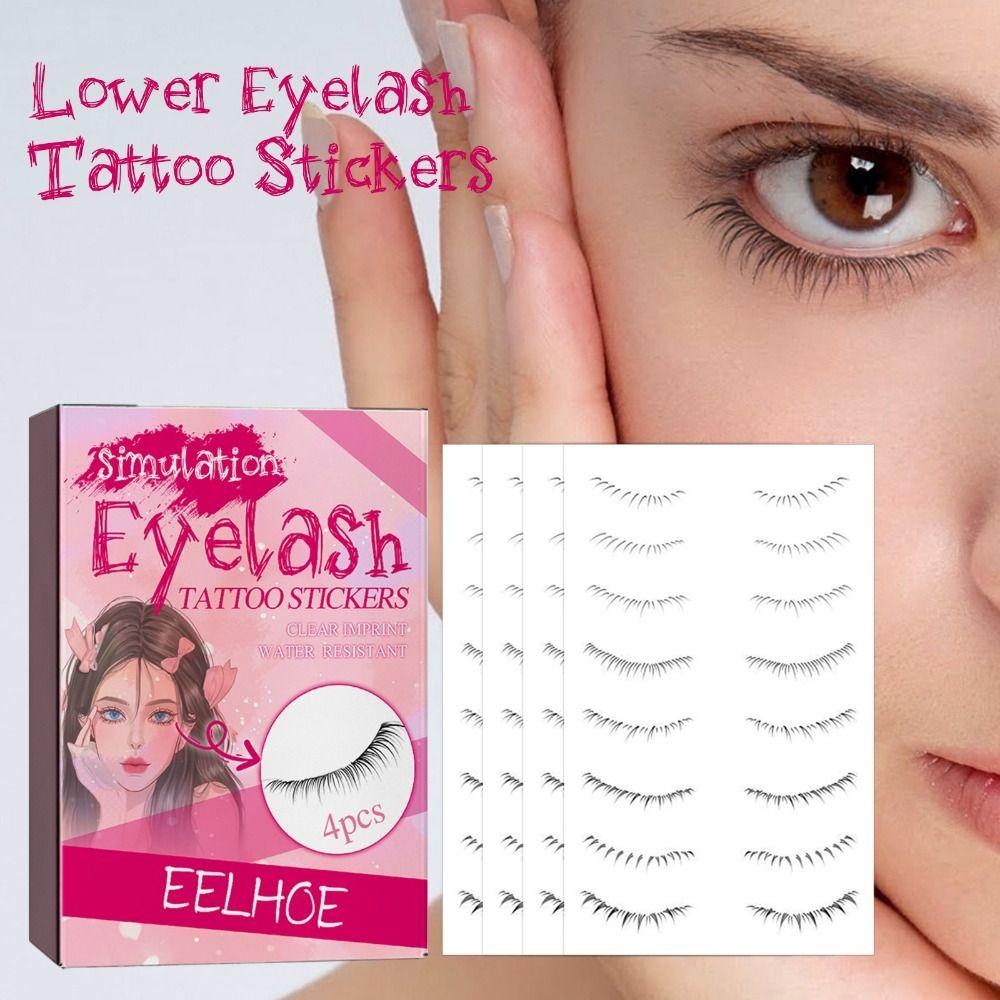 

DIY наклейки для ресниц, естественная имитация туши, наклейка для ленивых нижних ресниц, татуировки, наклейки для женщин