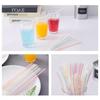 100-1000PCSDisposable color plastic straws can be bent  Wedding Party Supplies Drinking Straws Kitchen Wholesale