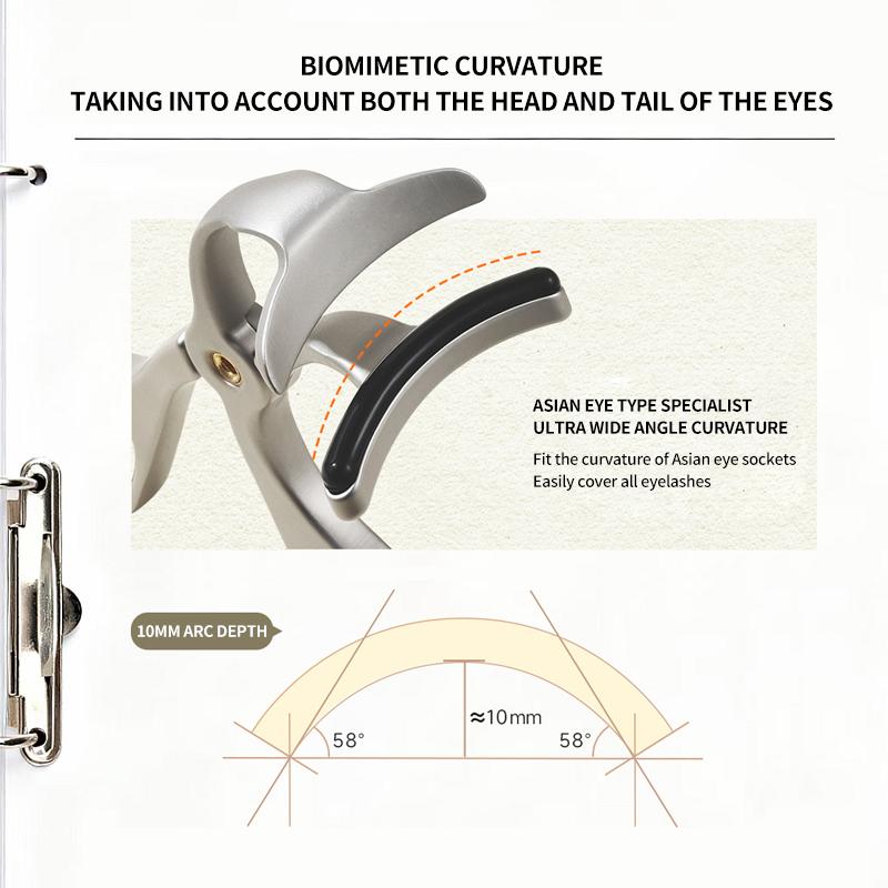 Xiaomi GECOMO Professional Eyelash Curler with Replacement Silicone Pads Wide Angle No Pinch Lash Lift Tool Long Lasting Curl Makeup
