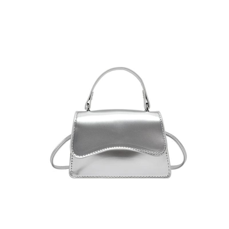 Women's bag fashion shoulder bag simple oblique span bag small square bag new trendy solid color handbag foreign style mobile phone bag