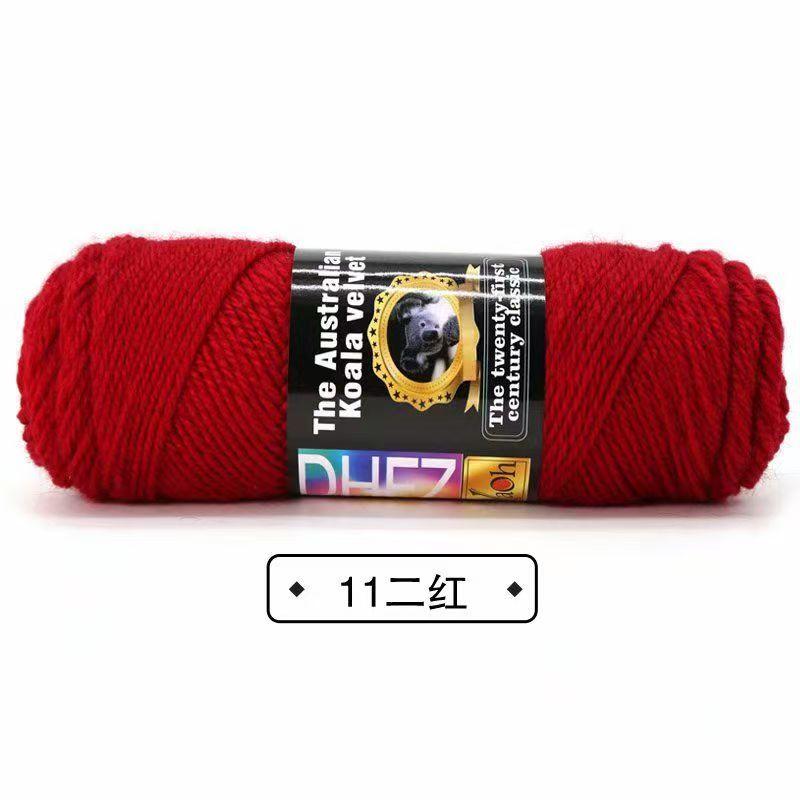 100G Wool Blended Koala Fleece Hand-knitted Medium Thick Yarn Rod Needle Thread Jacket Scarf DIY Knitting&Crocheting