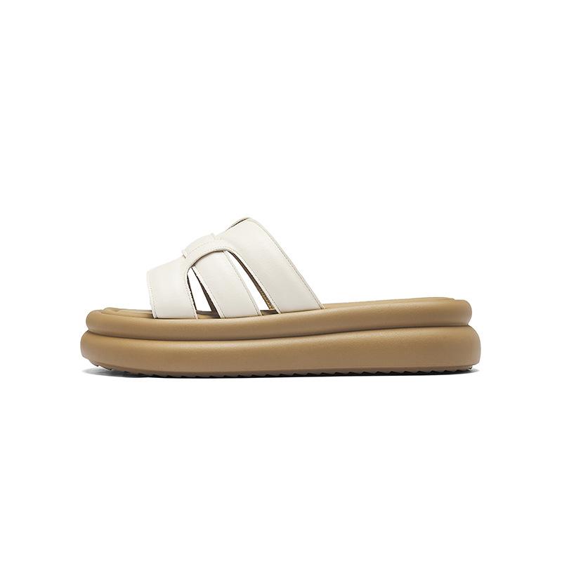 Slippers Summer New Thick-soled Beautiful Huge Good-looking Sandals Not Tired Feet Beach Shoes
