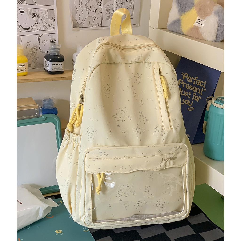Schoolbag new schoolbag high value Korean ins girl heart leisure travel light backpack gypsy star student backpack