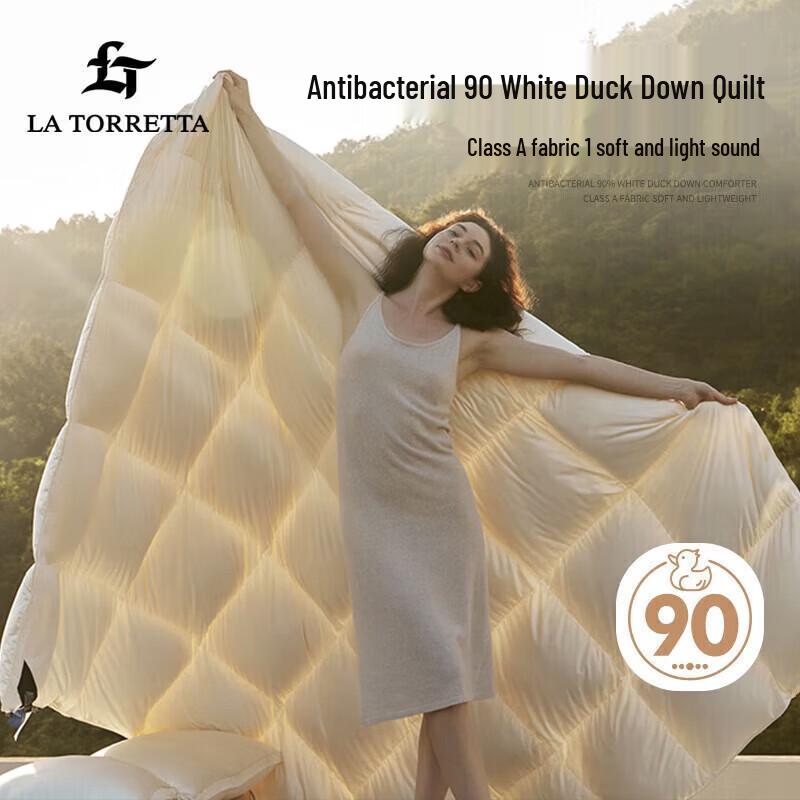La Torretta 90% White Duck Down Winter Comforter