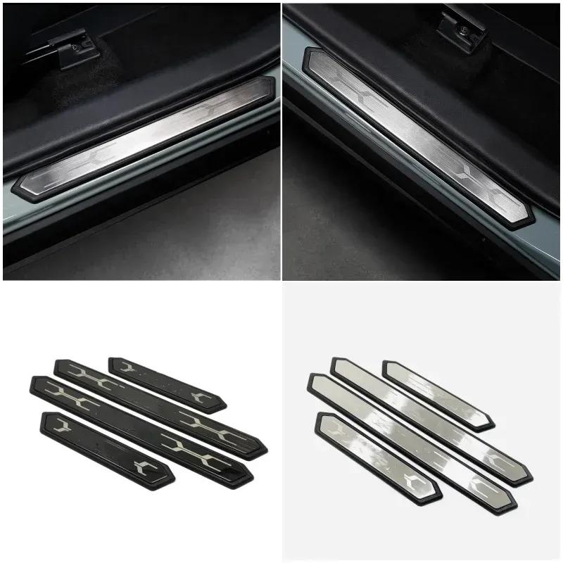 For Toyota RAV4 XA50      2024 2025 Door Sill Protector Pedal Scuff Plate Cover Trim Car Styling Accessories