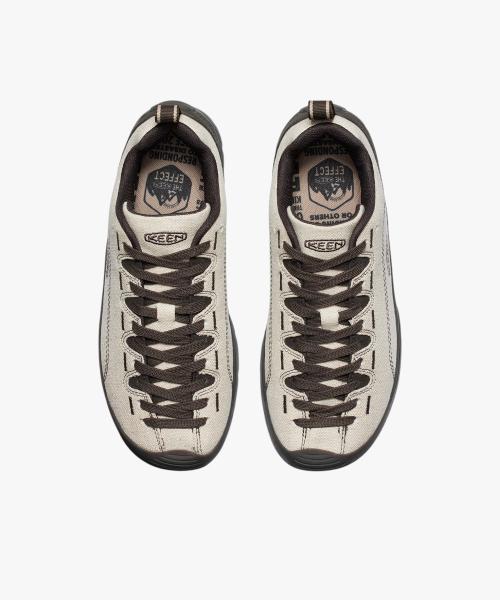 [KEEN] Jasper Canvas Women's Sneakers Natural/Black Olive KNSO6E307IV