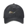 Pesca a mosca FisherUnisex Battuta Divertente Scherzo Cappellino da baseball Classico Denim Usurato Sportivo Snapback Cappello Unisex Esterno Estivo Cappelli Morbidi