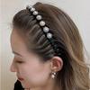 Rhinestone Wave Headband Women's Hair Pressing Hairpin Hair Tidying Artifact Headband Hairpin Autumn and Winter Headdress