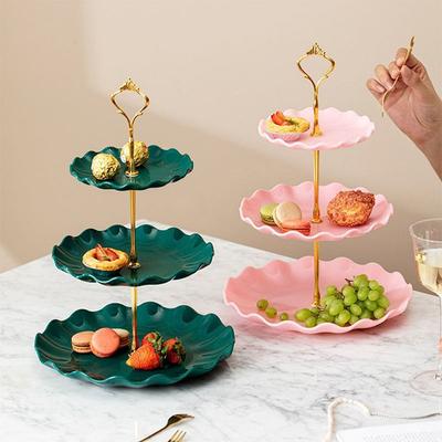 Suport Tava Macarons Tort Fructieră Suport Afișaj Brioșe Suport Afișaj Tort Tavă Plastic pentru Fructe Uscate Decor Masă Petrecere