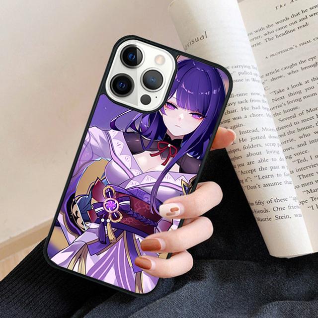 Baal Raiden Shogun Genshin Impact Phone Case Cover For iPhone 17 Air 16 15 14 plus 12 13 pro max coque Fundas