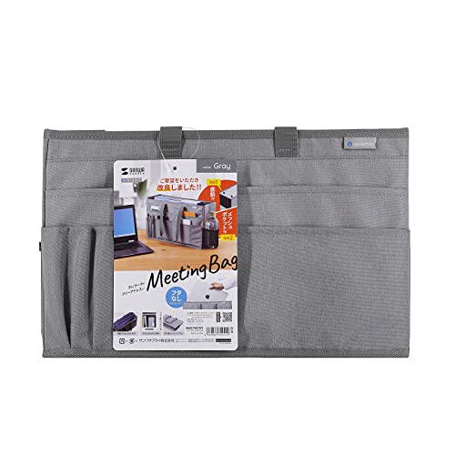 SANWA SUPPLY Meeting Bag (15.6-inch Wide, Gray) BAG-TW7GY
