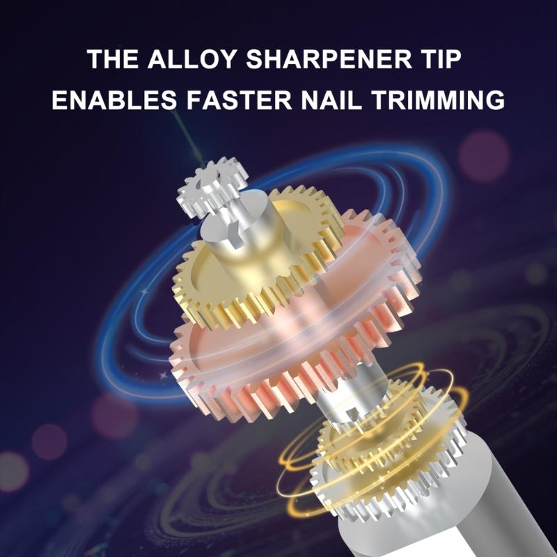 Nail Trimmer Rechargeable Electric Nail Cutter Safe And Quiet Operate Precise Trimming And Polishing For Adults And Kids