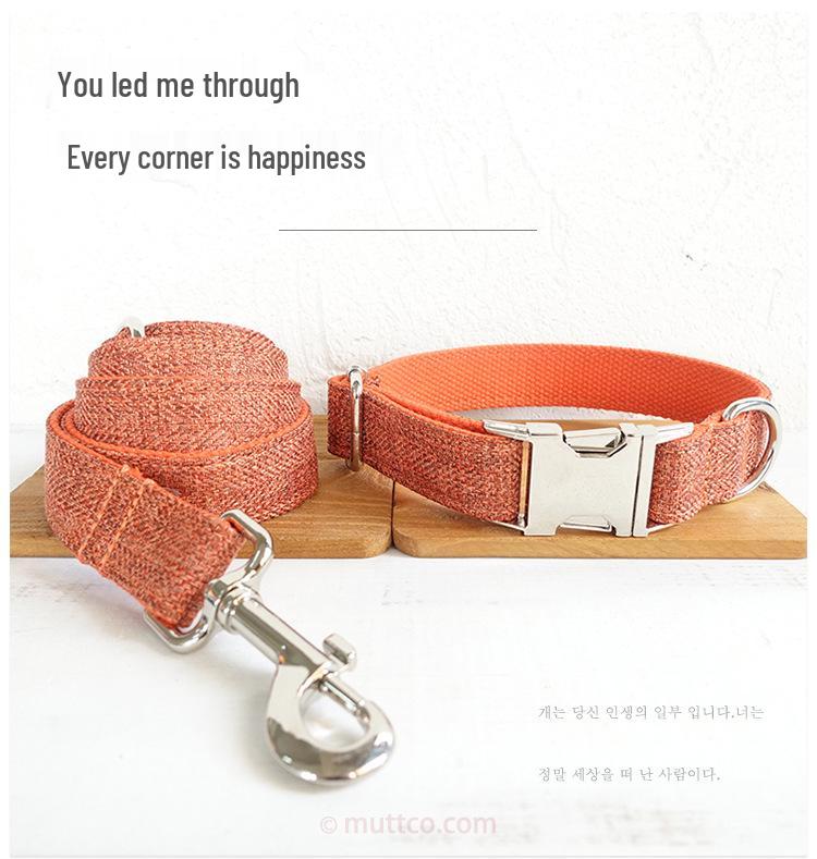 MUTTCO Adjustable Anti-Lost Dog Collar with Bow Tie UDC-069