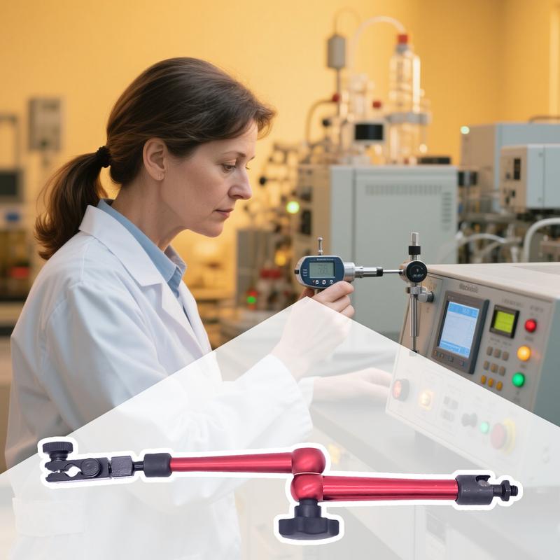 Magnetic Base Indicator Micrometer Indicator Holder Precision Assembly Quick Release Adjustable Stand Gear Extension For