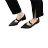 Hong Kong British style pointed Mary Jane single shoes women's 2025 spring new Korean version fashion retro light mouth small leather shoes