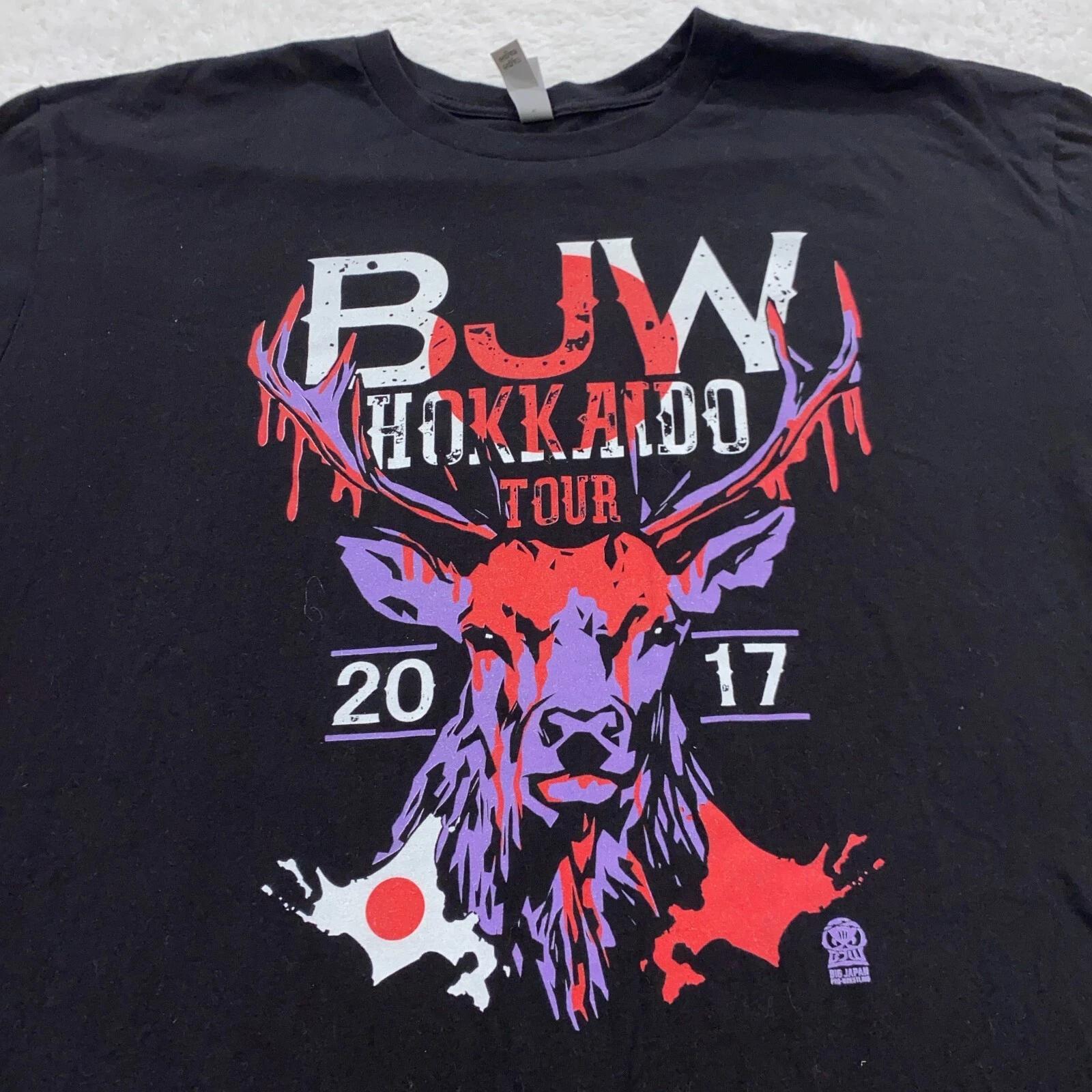 

BIG JAPAN WRESTLING HOKKAIDO TOUR 2017 BJW T-Shirt L deathmatch hardcore 2XL
