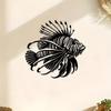 Metal Wall Art Lionfish Sea Theme Home Decor Living Room Bedroom Coastal Beach House Wall Hanging Unique Gift