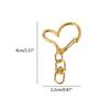 10 Pcs Swivel Clasps Metal Heart Keychain Lobster Clasp Snap Hook for DIY Making