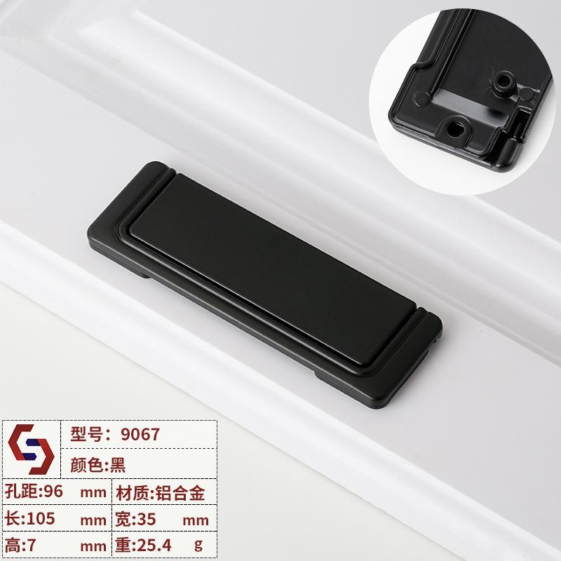 1pcs Modern Hidden Furniture Handles Black Gold Drawer Door Pull Handles for Cabinets and Drawers Beside  Knobs Cupboard Knob