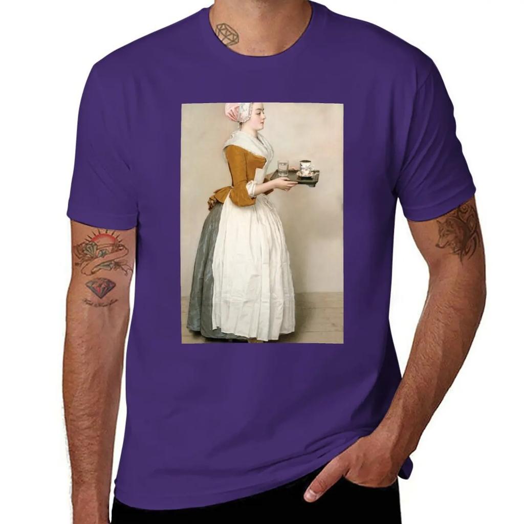 Jean-Etienne Liotard - The Chocolate Girl T-Shirt Cute Clothes Quick-drying Mens T Shirts Pack