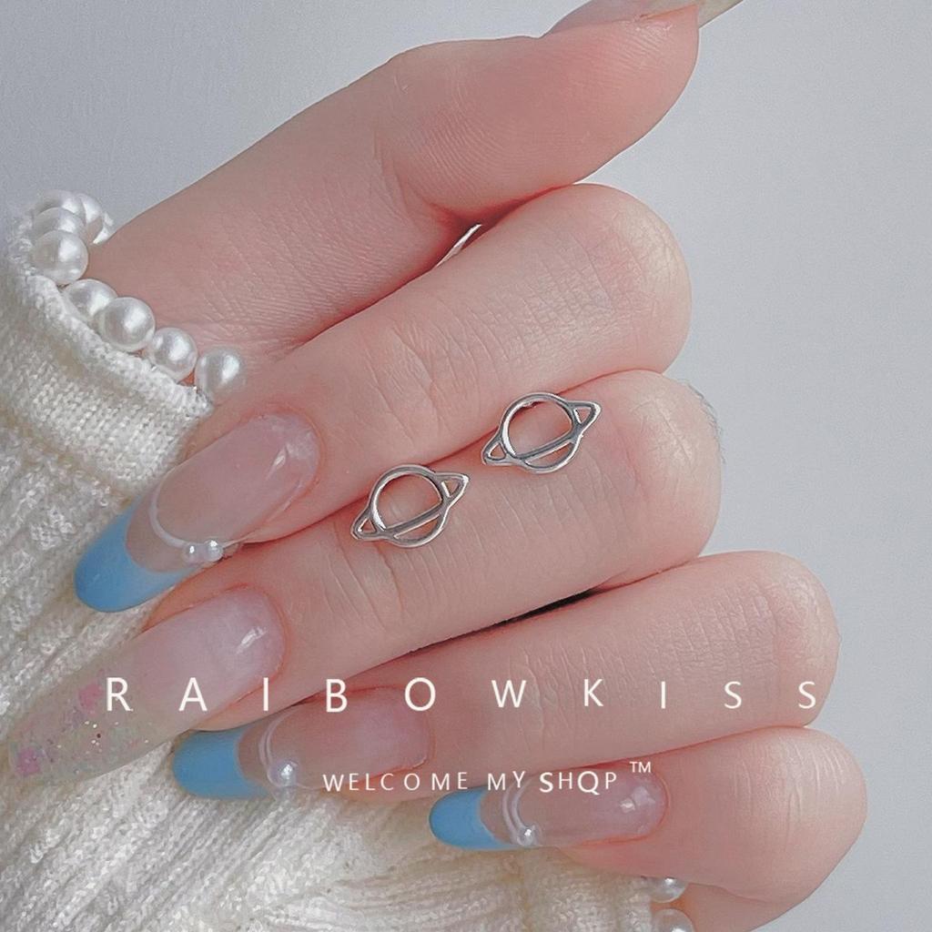 Trendy 2024 Saturn Planet Earrings for Women - Fashionable, Lightweight, Korean-Style Influencer Jewelry