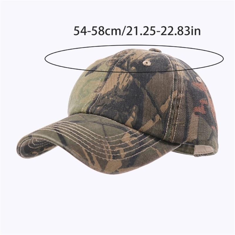 Jungle Camouflage Pattern Baseball Cap for Outdoor Activity Including Hiking Camping and Wildlife Photography Headwear