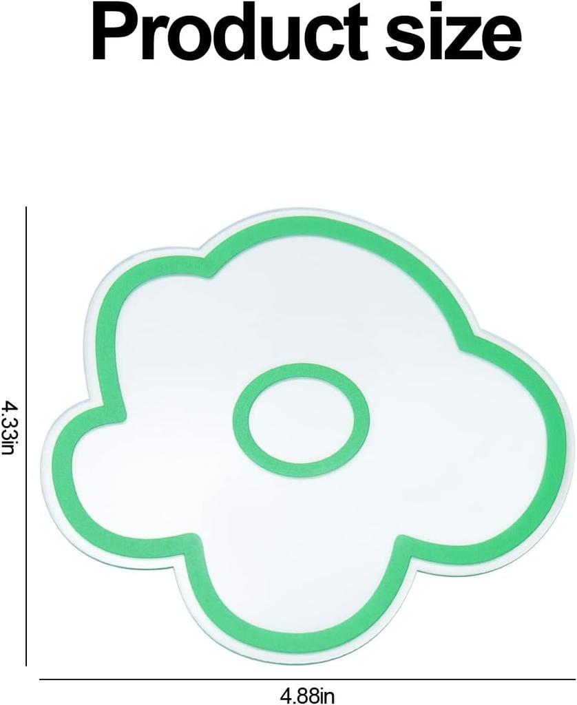 Einfache Acryl-Isolierbecher-Untersetzer Winduntersetzer Isolierte Hohe Temperatur Niedlich Unregelmäßige Blumen Untersetzer Desktop-Dekor Ornamente