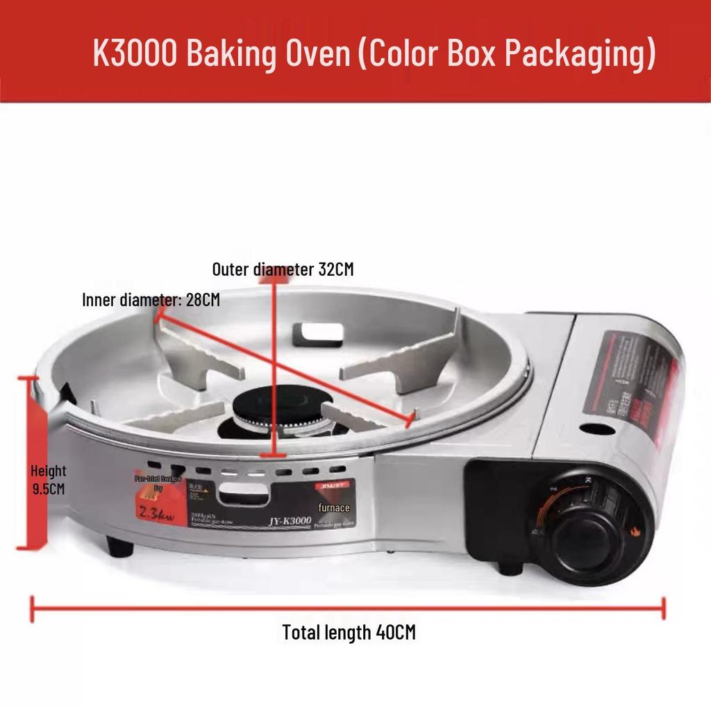 Portable Multifunctional Cassette Stove for Outdoor Cookouts & Grilling