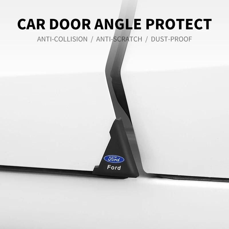 Samolepka na auto 2ks Silikonový kryt rohu dveří auta Chránič proti poškrábání nárazníku Pro Ford Fiesta C-Max Kuga Ranger Raptor KA Fusion ST T