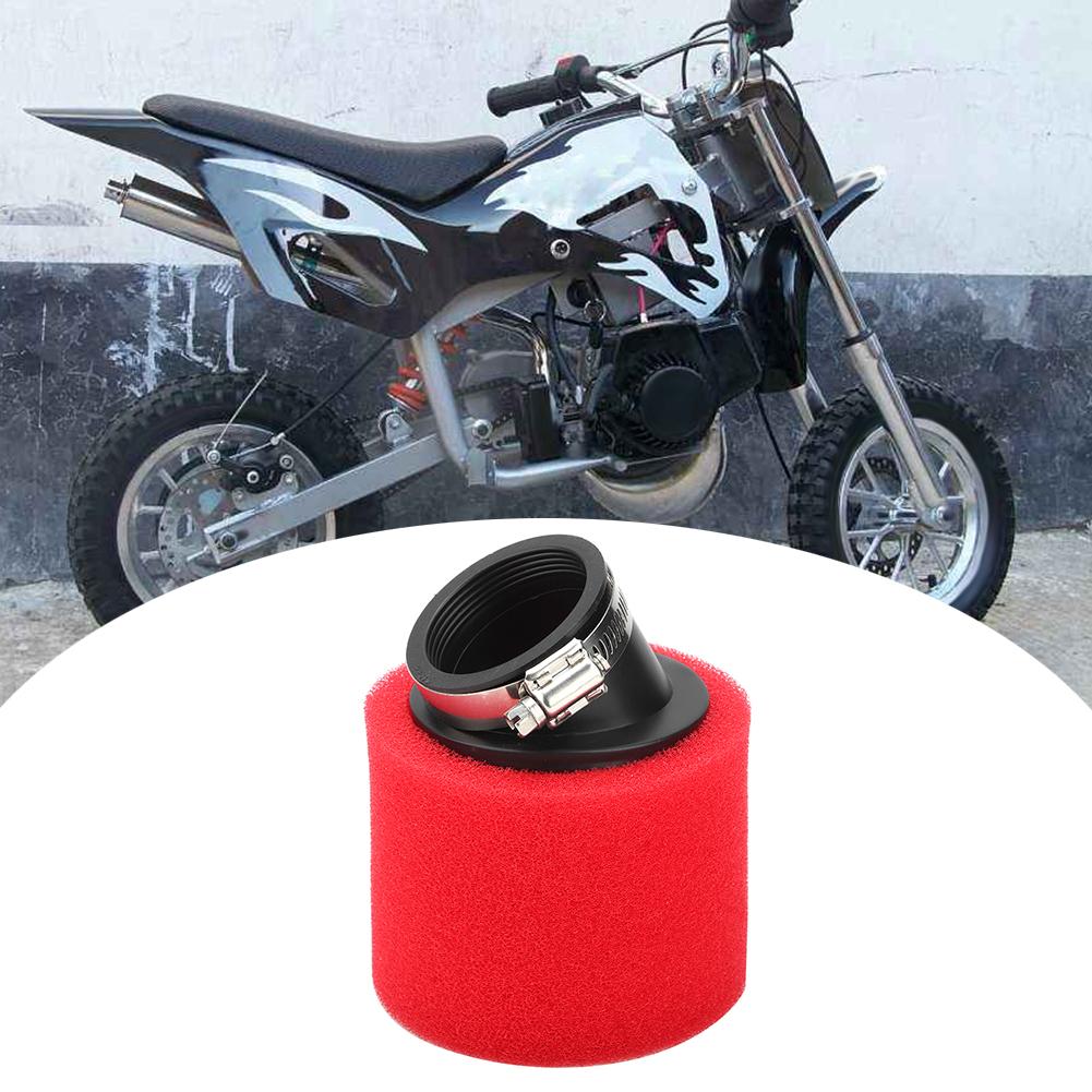 Air Filter for Dirt Bike Scooter ATV Quad Motorcycle Red 48mm 1.89inBevel