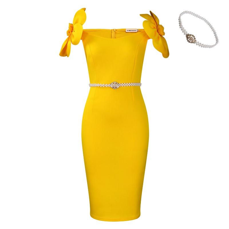 

Женское платье с темпераментом знаменитости, элегантное банкетное платье с трехмерными цветами, платье по фигуре XXXL