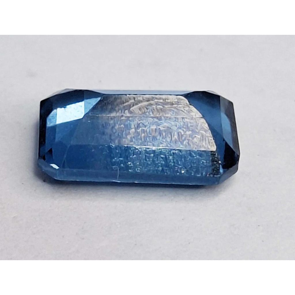 Natural Teal Blue Tourmaline 5-7 Ct Emerald Cut Certified Fabulous Gemstone
