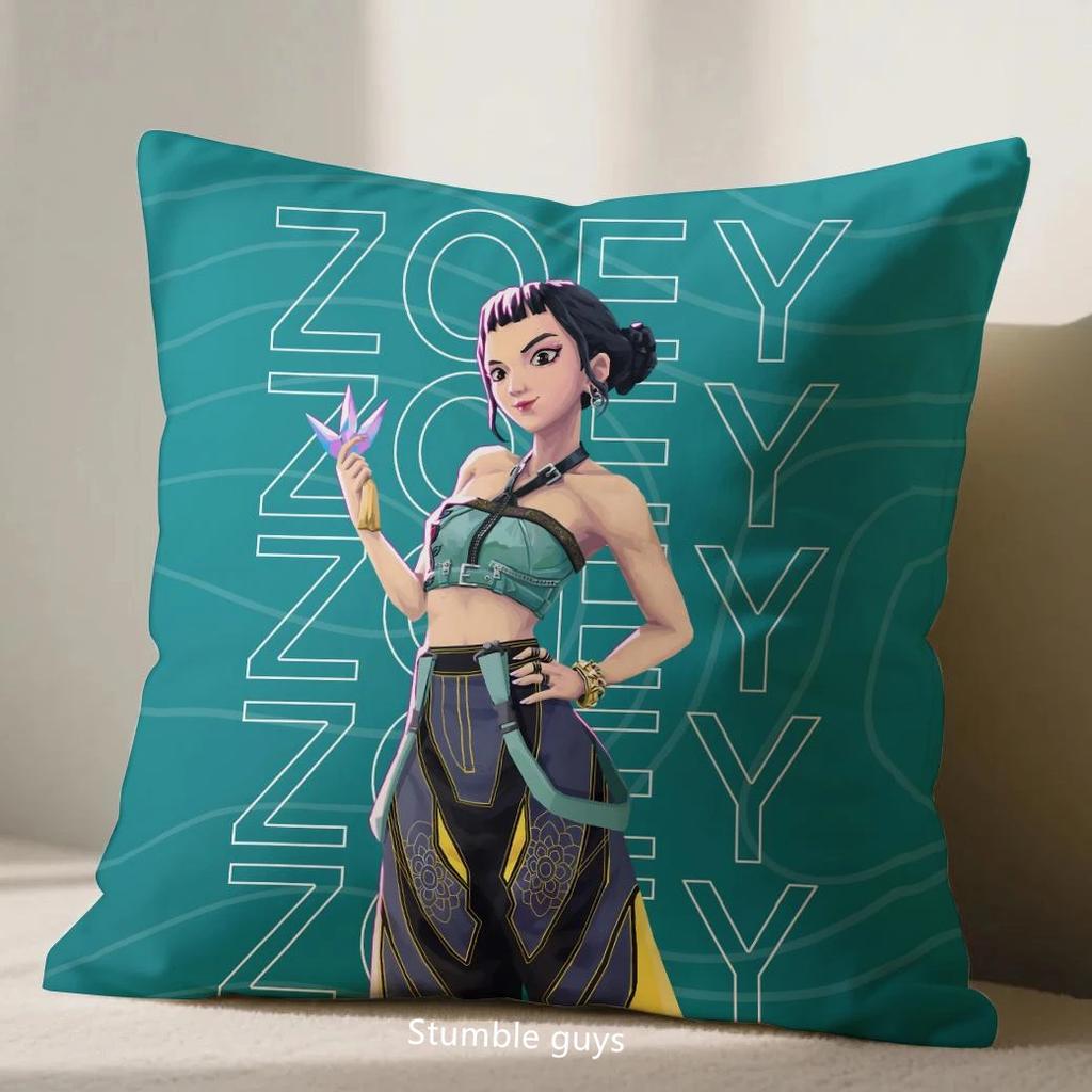 Demon Hunters Kpop Cushion Cover Anime 45X45cm Sofa Pillowcase Soft Fabric