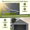 Multifunctional Equipment House Dark Grey Bicycle Garage, Garden House, Tool Tent, Storage Tent – 296x190x200cm