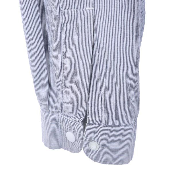 YAECA made in Japan stripe Long sleeve Tunic M Gray shirt Women Used