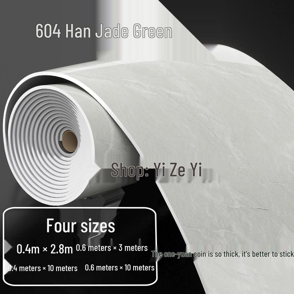 Self-Adhesive Waterproof Marble-Look Wall Panels - Imitation Tile Wallpaper for TV Backgrounds