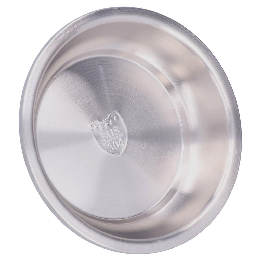 Stainless Steel Plate 304 Food Grade Material Stainless Steel Rounded Deepen Dish for Eating