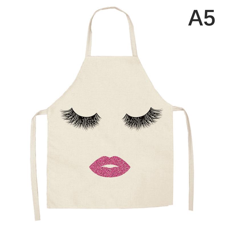 1PC Bronzing Eyelash Pattern Apron Eyelash Extension Tools Cotton Grafted False Eyelash Apron Cleaning Kitchen Apron Bib