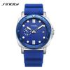 Sinobi Men's Waterproof Quartz Watch with Luminous Silicone Strap - Fashion Sports & Business Wristwatch