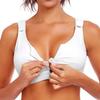 Sports Wire-Free Bra with Large Cup and Front Zipper