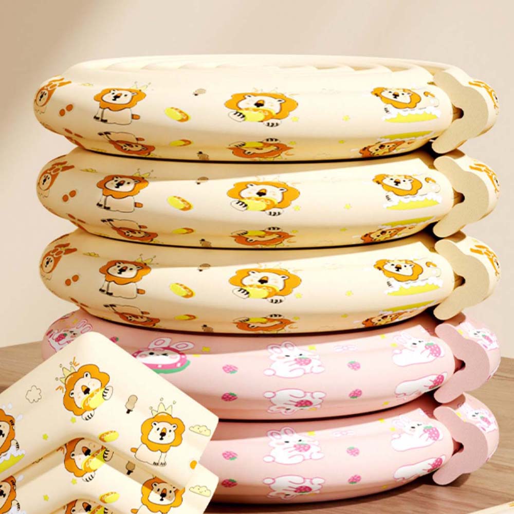 Cartoon Baby Anti-collision Strip Double-sided Tape Table Corner Protective Cover  Walls