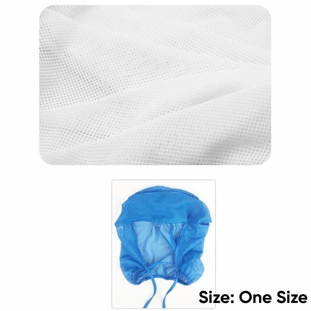 Breathable Mesh Chef Work Hat Elastic Back Food Service Cap Mesh Hair Cover  Restaurant Kitchen