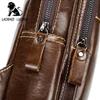 LAOSHIZI Brand 2024 Genuine Leather Men Messenger Bag Casual Crossbody Bag Fashion Men's Handbag Men Chest Bag Male Shoulder Bag