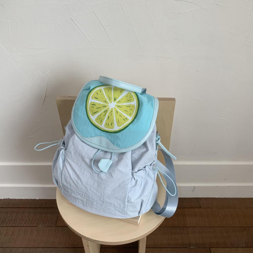 

Дорожный фруктовый нейлоновый рюкзак водонепроницаемая походная наплечная сумка уличный рюкзак со шнурком колледж синий